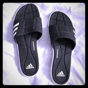 Adidas women cloud foam sliders